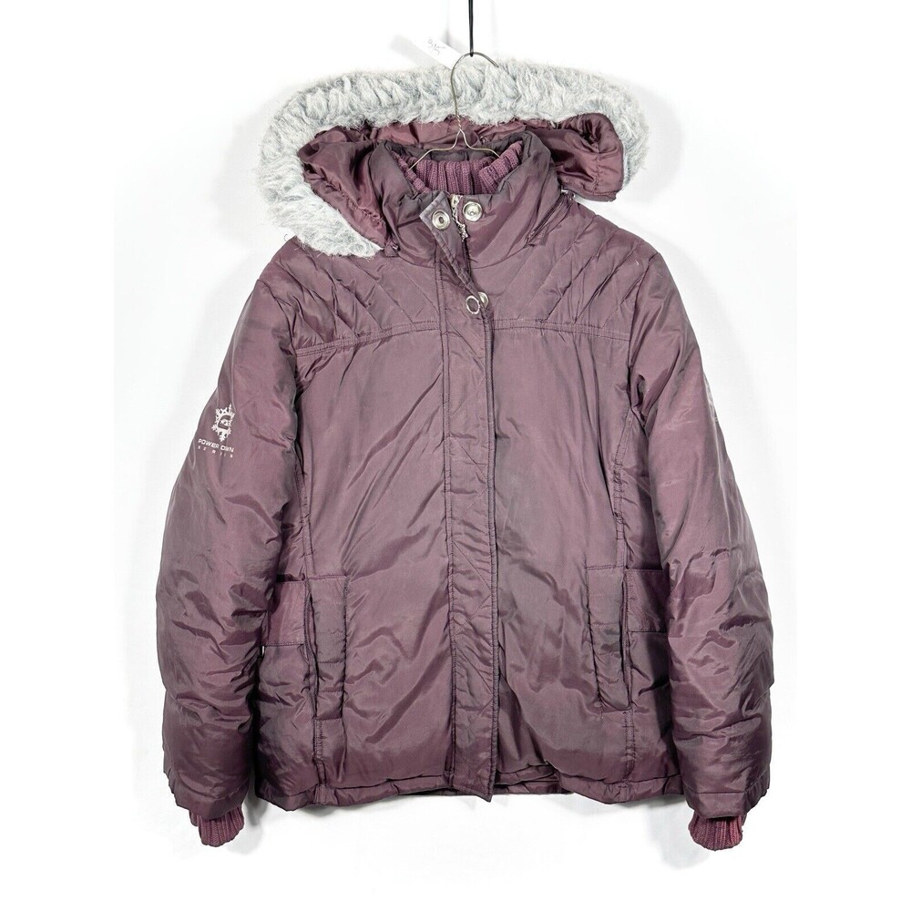 Free Country Power Down Series Knee Length Puffer Coat Faux Fur Hood XL